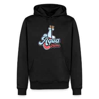 Aqua Tofana Vintage Poison Bottle Line Art Crime - Men’s Premium Organic Hoodie - black - Front - Nico (187cm)
