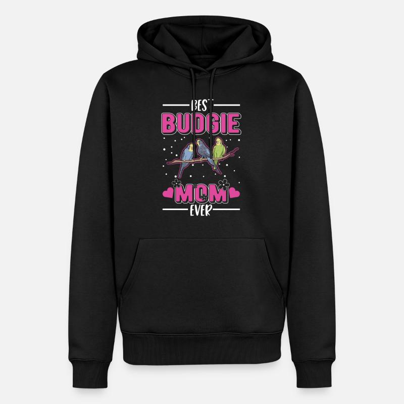 Perruche Maman Welli Perruche - Sweat à capuche Premium bio Homme - noir