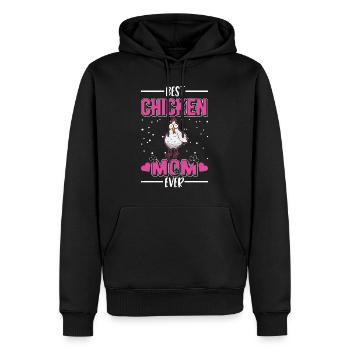 Meilleure maman de poulet jamais Hühner Mama - Sweat à capuche Premium bio Homme - noir - Devant - Nico (187cm)