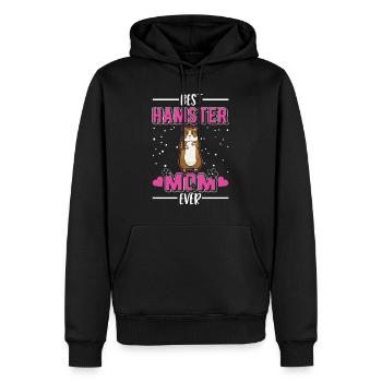 Meilleure maman hamster de tous les temps Hamster Mama - Sweat à capuche Premium bio Homme - noir - Devant - Nico (187cm)