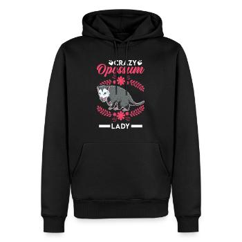 Folle Opossum dame Possum Femme Possum - Sweat à capuche Premium bio Homme - noir - Devant - Nico (187cm)