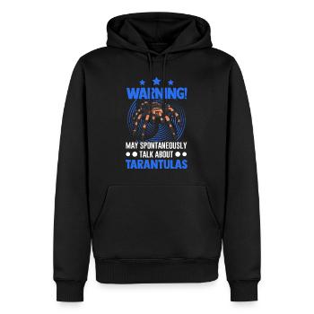 May spontaneously talk about Tarantulas Tarantel - Männer Premium Bio Hoodie - Schwarz - Vorne - Nico (187cm)
