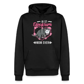 Best Opossum Mom Ever Opossum Mama Beutelratte - Männer Premium Bio Hoodie - Schwarz - Vorne - Nico (187cm)