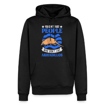 Tatou Cadeau Tatou - Sweat à capuche Premium bio Homme - noir - Devant - Nico (187cm)