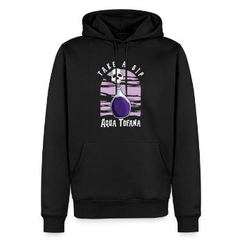 Aqua Tofana Skull Poison Bouteille - Sweat à capuche Premium bio Homme - noir - Devant - Nico (187cm)