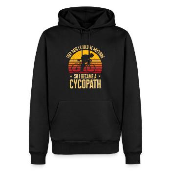 Lustige Radfahrer Radfahrer Fahrrad Fahrrad Berg - Männer Premium Bio Hoodie - Schwarz - Vorne - Nico (187cm)