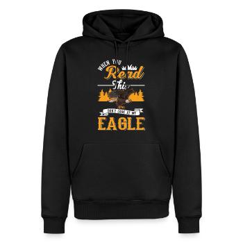 Golden Eagle Gift Eagle Aigle Reproducteur Fauconnier - Sweat à capuche Premium bio Homme - noir - Devant - Nico (187cm)