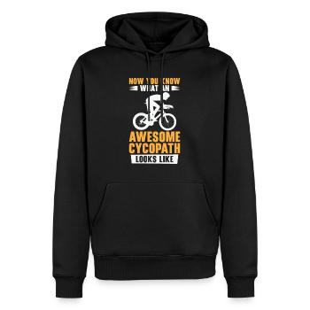 Lustige Radfahrer Radfahrer Fahrrad Fahrrad Berg - Männer Premium Bio Hoodie - Schwarz - Vorne - Nico (187cm)