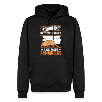 Avertissement Tatou Géant Tatou - Sweat à capuche Premium bio Homme - noir - Devant - Nico (187cm)