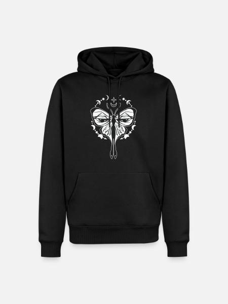 Celestial Butterfly Mystical Butterfly Fan - Men’s Premium Organic Hoodie - black