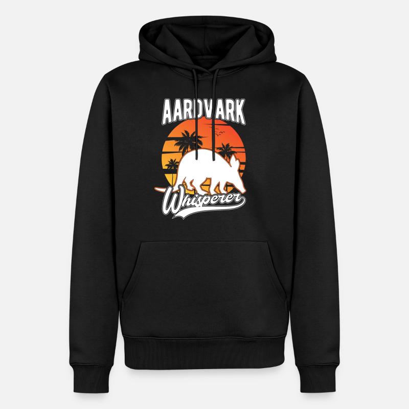 Erdferkel Flüsterer Aardvark Whisperer - Sweat à capuche Premium bio Homme - noir