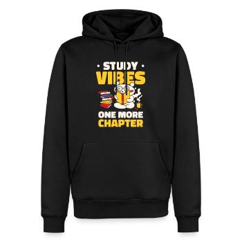 Étudiant d’étude Apprendre les amoureux des ours - Sweat à capuche Premium bio Homme - noir - Devant - Nico (187cm)