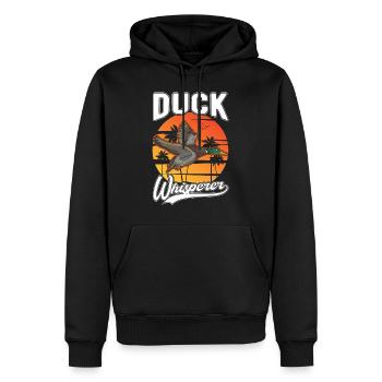 Duck Whisperer Duck Whisperer Duck Breeder - Sweat à capuche Premium bio Homme - noir - Devant - Nico (187cm)