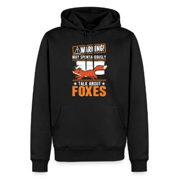 Avertissement Fox Gift Arctic Fox Redfucks - Sweat à capuche Premium bio Homme - noir - Devant - Nico (187cm)