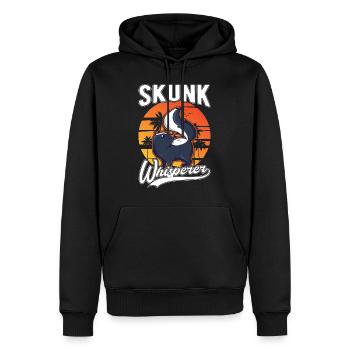 Skunk Whisperer Stinktier - Sweat à capuche Premium bio Homme - noir - Devant - Nico (187cm)