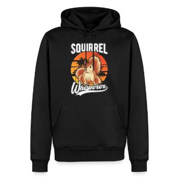 Eichhörnchen Flüsterer Squirrel Whisperer - Männer Premium Bio Hoodie - Schwarz - Vorne - Nico (187cm)