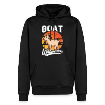 Chèvre Chuchoteur Chèvre Hôte Chèvre - Sweat à capuche Premium bio Homme - noir - Devant - Nico (187cm)