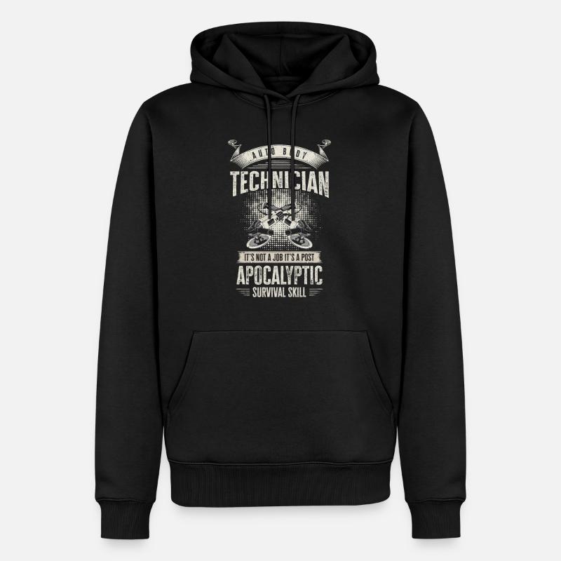 Autokarosserietechniker Postapokalyptische - Männer Premium Bio Hoodie - Schwarz