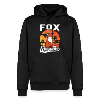 Fuchsflüsterer Fox Whisperer Fuchs - Men’s Premium Organic Hoodie - black - Front - Nico (187cm)