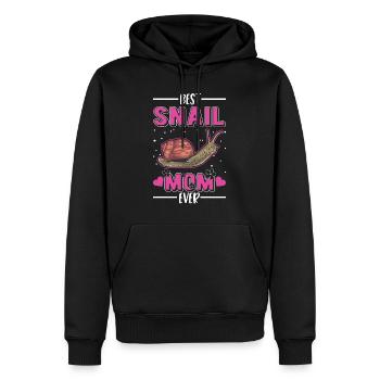 Best Snail Mom Ever Schnecken Mama - Männer Premium Bio Hoodie - Schwarz - Vorne - Nico (187cm)