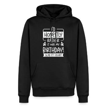 Birthday Party Natal Celebration Unique Greeting - Men’s Premium Organic Hoodie - black - Front - Nico (187cm)