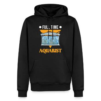 Full Time Aquarist Aquaristik Aquarium - Männer Premium Bio Hoodie - Schwarz - Vorne - Nico (187cm)