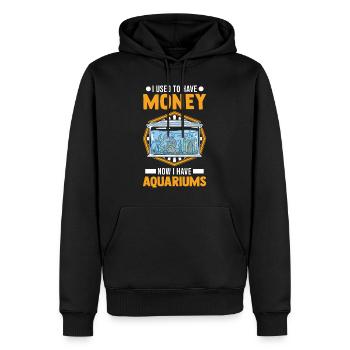 Aquarium Money Aquaristics Aquarist Aquarist - Sweat à capuche Premium bio Homme - noir - Devant - Nico (187cm)