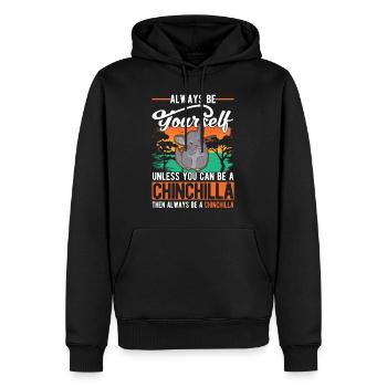 Soyez toujours vous-même à moins que vous ne puissiez être un Chinchilla - Sweat à capuche Premium bio Homme - noir - Devant - Nico (187cm)