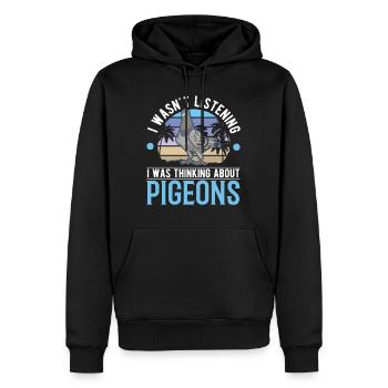 Taube Geschenk Taubenzüchter Taubenzucht - Männer Premium Bio Hoodie - Schwarz - Vorne - Nico (187cm)
