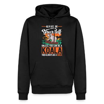 Soyez toujours vous-même Sauf si vous pouvez être un koala - Sweat à capuche Premium bio Homme - noir - Devant - Nico (187cm)