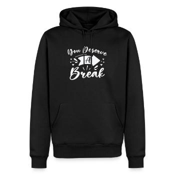 Gelassenheit Mitarbeiter Entspannen Inspirierende - Männer Premium Bio Hoodie - Schwarz - Vorne - Nico (187cm)