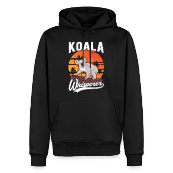 Koala Whisperer Koala Flüsterer Koalabär - Männer Premium Bio Hoodie - Schwarz - Vorne - Nico (187cm)