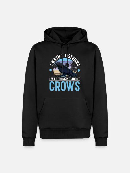 Kragegave Ravn Krage Ravn Opdrætter - Herre Premium økologisk hoodie - sort