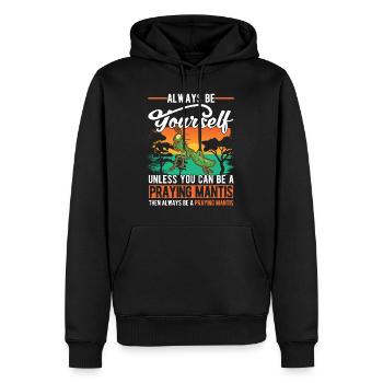 Mante religieuse mante mante mante mante - Sweat à capuche Premium bio Homme - noir - Devant - Nico (187cm)