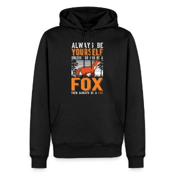 Soyez toujours vous-même À moins que vous ne puissiez être un Fox Fuchs - Sweat à capuche Premium bio Homme - noir - Devant - Nico (187cm)