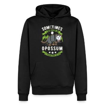 Opossum Possum Beutelratte - Männer Premium Bio Hoodie - Schwarz - Vorne - Nico (187cm)