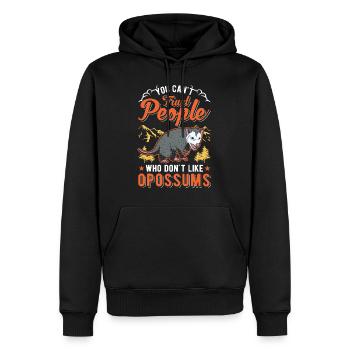 Opossum Gift Possum Pouch Rat - Men’s Premium Organic Hoodie - black - Front - Nico (187cm)
