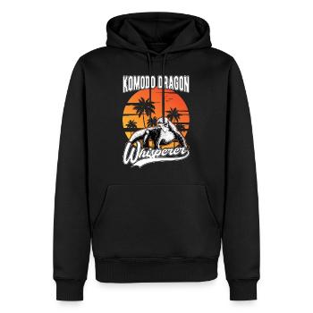 Komodowaran Flüsterer Komodo Dragon Whisperer - Männer Premium Bio Hoodie - Schwarz - Vorne - Nico (187cm)