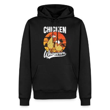 Hühner Flüsterer Hühnerzucht Hühnchen Landwirt - Männer Premium Bio Hoodie - Schwarz - Vorne - Nico (187cm)