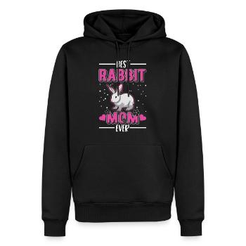 Lapin Maman Lapin Lapin Lapin - Sweat à capuche Premium bio Homme - noir - Devant - Nico (187cm)