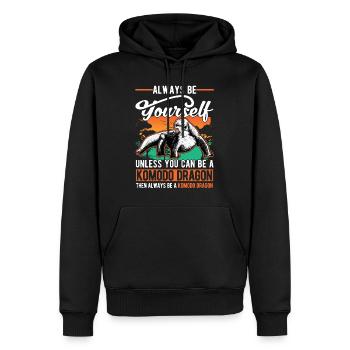 Komodowaran Komodo Dragon Waran - Männer Premium Bio Hoodie - Schwarz - Vorne - Nico (187cm)