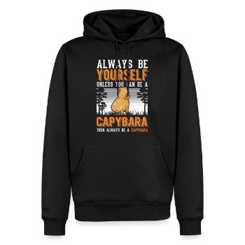 Soyez toujours vous-même Sauf si vous pouvez être un Capybara - Sweat à capuche Premium bio Homme - noir - Devant - Nico (187cm)