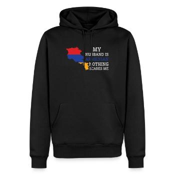 Nichts macht mir Angst Armenischer Ehemann - Männer Premium Bio Hoodie - Schwarz - Vorne - Nico (187cm)