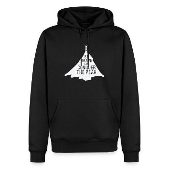 Nature Fan Success Entrepreneur Progress Wisdom - Men’s Premium Organic Hoodie - black - Front - Nico (187cm)