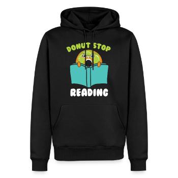 My Book smells Better than your Tablet - Männer Premium Bio Hoodie - Schwarz - Vorne - Nico (187cm)