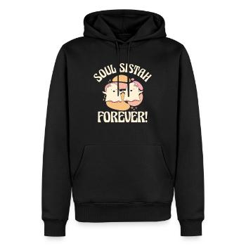 Halloween Seele Sistah Geist Geist niedlich - Männer Premium Bio Hoodie - Schwarz - Vorne - Nico (187cm)