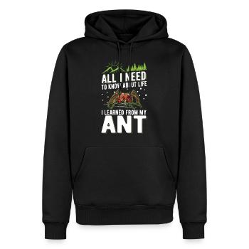 Ameisen Ameisenfarm Ameisenhaufen Feuerameisen - Männer Premium Bio Hoodie - Schwarz - Vorne - Nico (187cm)