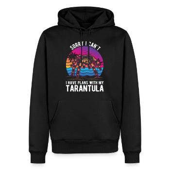 Tarentule Araignée Tarentule - Sweat à capuche Premium bio Homme - noir - Devant - Nico (187cm)