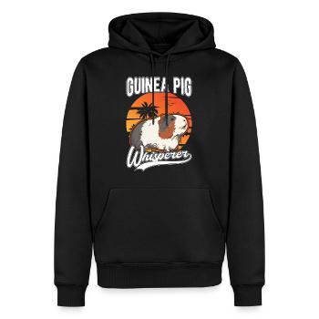 Guinea pig whisperer - Men’s Premium Organic Hoodie - black - Front - Nico (187cm)