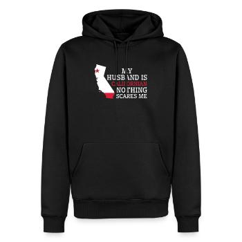 Nichts macht mir Angst Kalifornischer Ehemann - Männer Premium Bio Hoodie - Schwarz - Vorne - Nico (187cm)